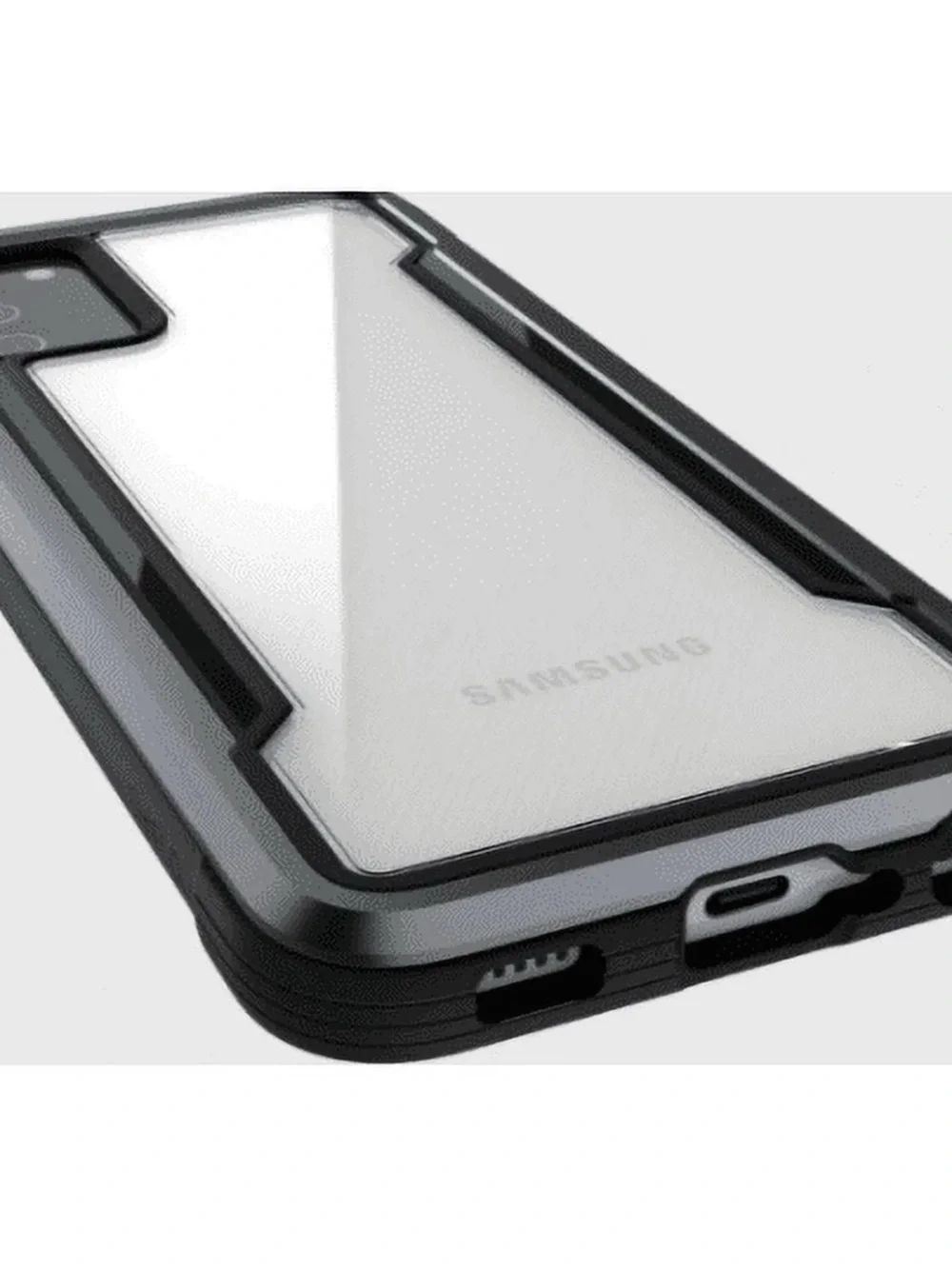 Shield Protective Case for Samsung A02s - Black & Clear
